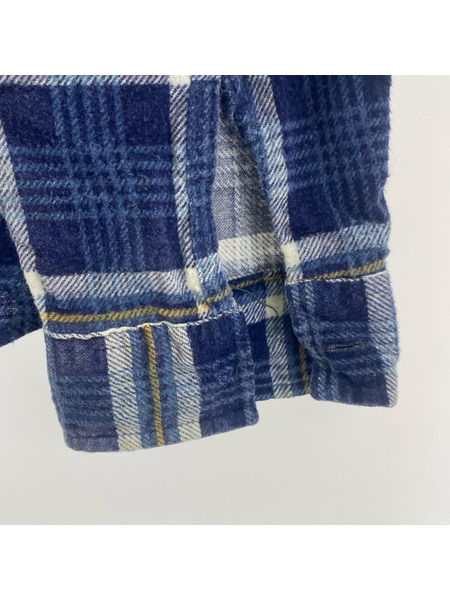 McGREGOR 長袖シャツ BAGPIPER ネルシャツ 青(XL)