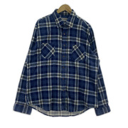 McGREGOR 長袖シャツ BAGPIPER ネルシャツ 青(XL)