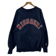 Champion 90s REVERSE WEAVE MISSOURI スウェット 紺 XL