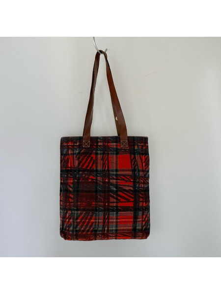 Vivienne Westwood ソノ他バッグ トートバッグ/チェック柄 赤[値下]