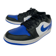NIKE スニーカー AIR JORDAN 1 LOW WHITE/ROYAL  29.5
