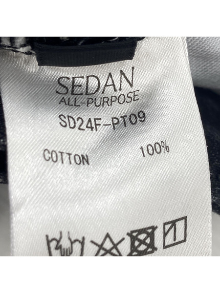 SEDAN ALL-PURPOSE 24AW OG Logo Classic Fit Jeans ブラックデニム