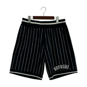Supreme 22SS RHINESTONE STRIPE BASKETBALL SHORT ハーフパンツ M