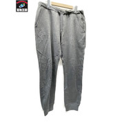LOUIS VUITTON ロゴレザーパッチ スウェットパンツ L グレー RM142Q H6Y51WJUH[値下]