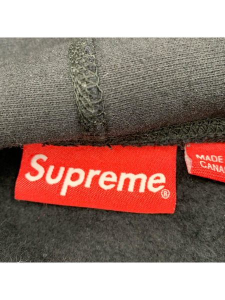 Supreme パーカー Perforated Leather Hooded Sweatsshirt(M)
