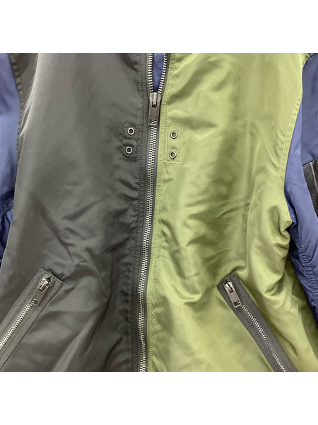 DIESEL バイカラーMA-1 フライトジャケット (S)