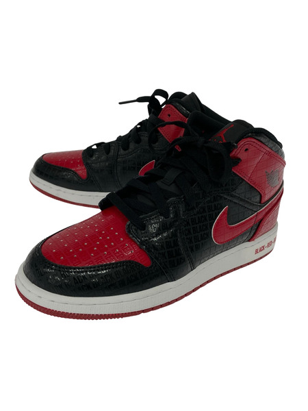 NIKE スニーカー AIR JORDAN 1 MID SS (YOUTH/25cm) DM9650-001