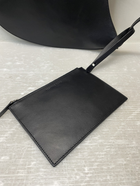 AESTHER EKME ミディアムレザーショルダーバッグ 黒