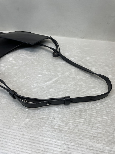 AESTHER EKME ミディアムレザーショルダーバッグ 黒