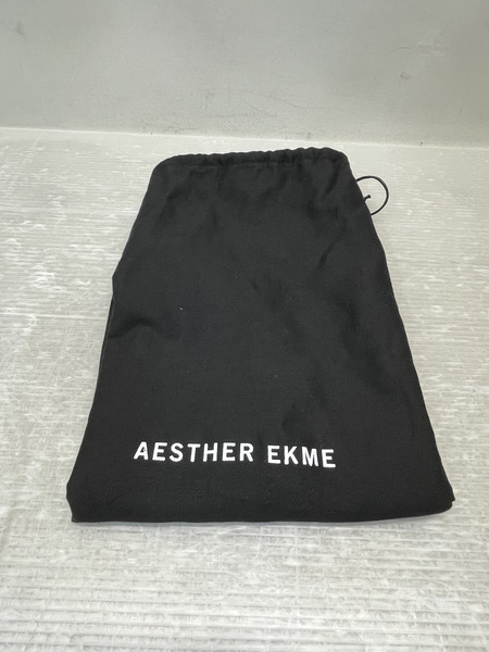AESTHER EKME ミディアムレザーショルダーバッグ 黒
