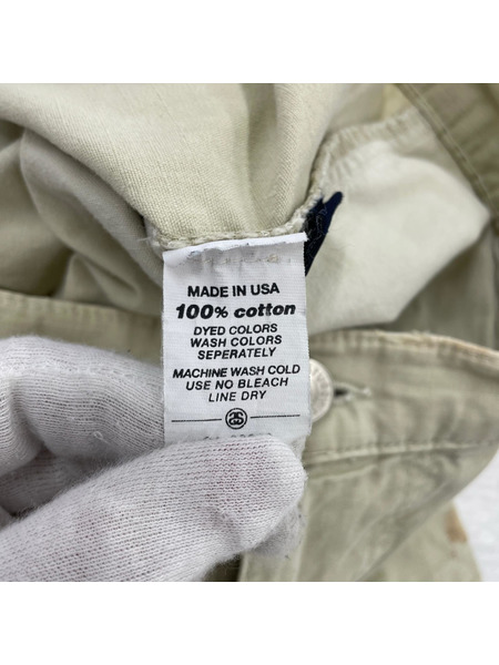STUSSY パンツ 90s頃 USA製  リップストップ カーゴパンツ (W30) ベージュ