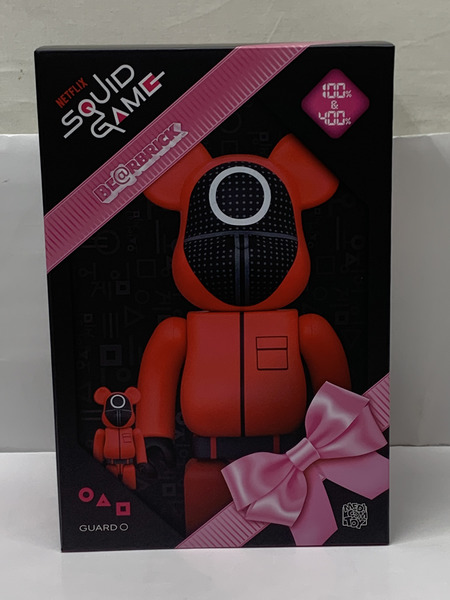 BE@RBRICK SQUID GAME (イカゲーム) GUARD ○ 100％ & 400％ 未開封 ベアブリック 