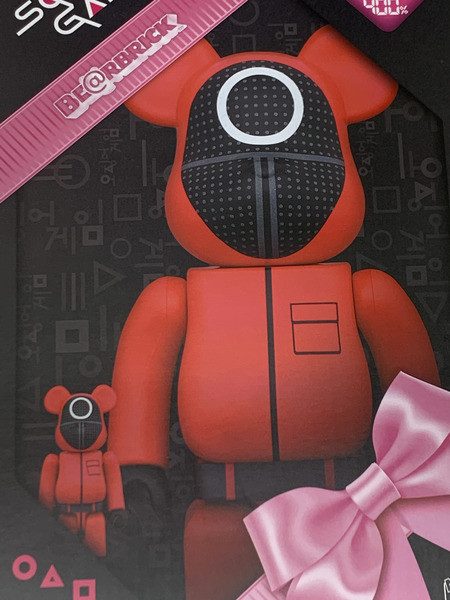 BE@RBRICK SQUID GAME (イカゲーム) GUARD ○ 100％ & 400％ 未開封 ベアブリック 