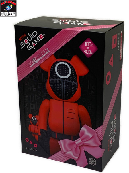 BE@RBRICK SQUID GAME (イカゲーム) GUARD ○ 100％ & 400％ 未開封 ベアブリック 