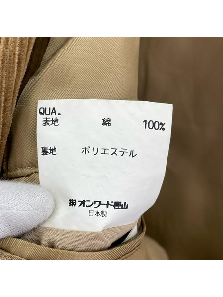 gotairiku テーラードジャケット・ブレザー コーデュロイ ブラウン