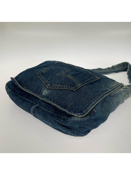 EVISU ショルダーバッグ デニム カモメ ブルー