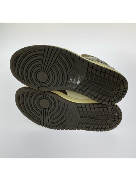 NIKE スニーカー TravisScott×NikeAirJordan1 Retro 25.5cm