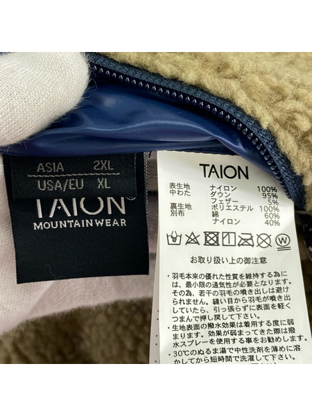 ダウンジャケット TAION マウンテン リバーシブル (XXL)