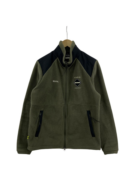 F.C.Real Bristol/POLARTEC FLEECE STAND COLLAR BLOUSON/KHK/S