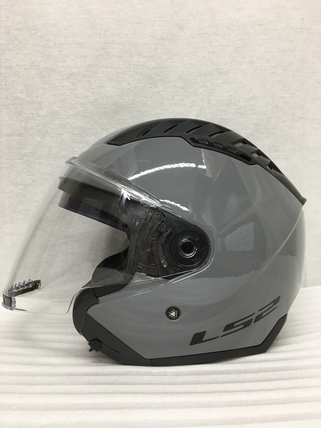 LS2 COPTER ジェットヘルメット (M) NARGO GREY グレー