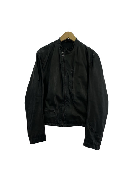 SERAPHIN ラムレザー シングル ジャケット 48 黒[値下]