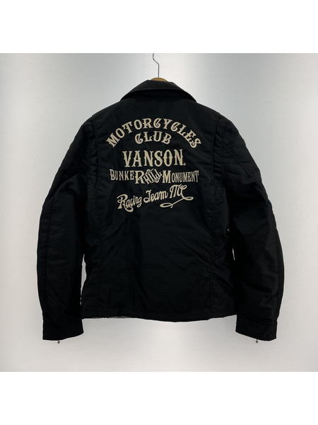 VANSON ナイロンダブルライダース M