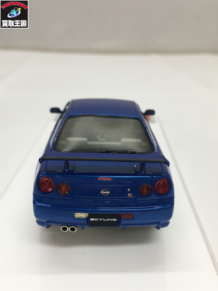 メイクアップ　NISSAN SKYLINE GT-R (BNR34) 1999　ベイサイドブルー 1/43