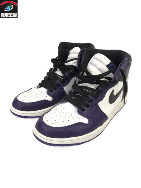 NIKE AIR JORDAN 1 HIGH OG COURT PURPLE size29.5 555088-500