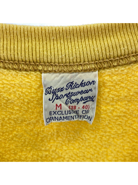Buzz Rickson's 半袖Tシャツ・カットソー S/S クルーネック イエロー