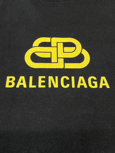 BALENCIAGA 19SS BB Logo Print Tee S 黒 578139 TEV48