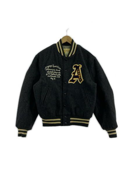 ANGEEZE ウールスタジャン グレー