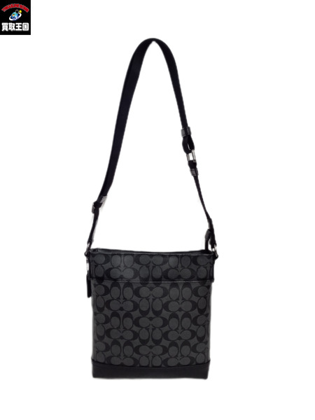 COACH ショルダーバッグ グラハム フラット クロスボディ シグネチャー キャンバス