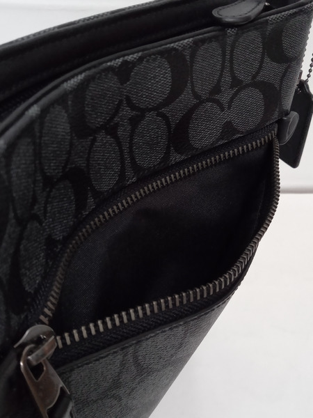 COACH ショルダーバッグ グラハム フラット クロスボディ シグネチャー キャンバス