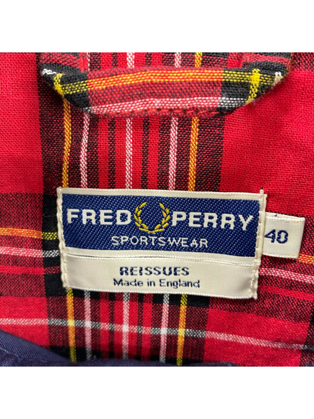 FRED PERRY ジャケット ハリントンジャケット 40 ネイビー