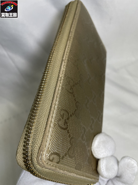 長財布 GUCCI GGインプリメラウンドファスナー 212110・2778