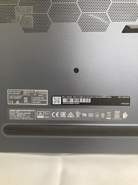 ノートPC MSI Stealth 15M A11UEK-211JP