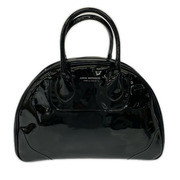 JUNYA WATANABE COMME des GARCONS ハンドバッグ パテントレザー エナメル 黒