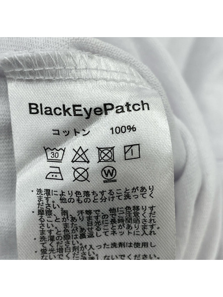 BLACK EYE PATCH 半袖Tシャツ・カットソー プリントTシャツ 白(L)