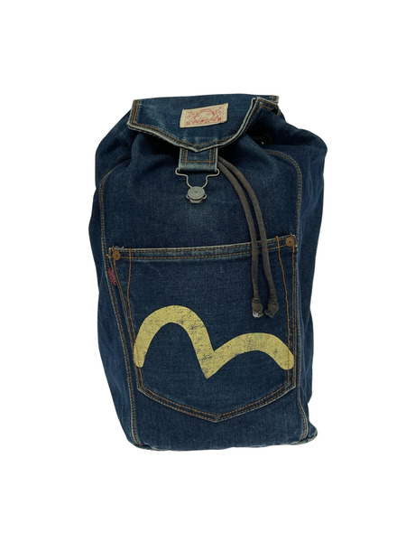 EVISU リュックサック・バックパック デニム カモメ インディゴ