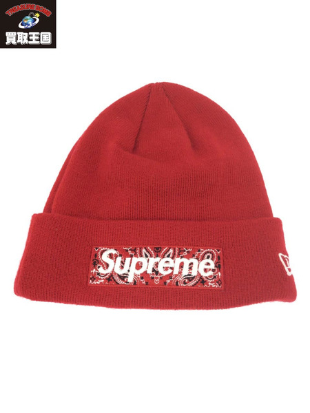 Supreme 19SS Box Logo Beanie RED[値下]