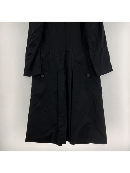 19AW Yohji Yamamoto POUR HOMME ナポレオンコート 黒 (2)