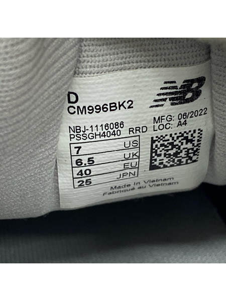 NEW BALANCE スニーカー CM996BK2/BLK/25cm