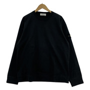 STONE ISLAND クルーネックL/Sカットソー ブラック (L)