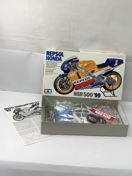 タミヤ 1/12 レプソル ホンダ NSR500 '99 未組立 内袋開封済み デカールダメージあり オートバイシリーズ No.77 バイク[値下]