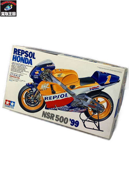 タミヤ 1/12 レプソル ホンダ NSR500 '99 未組立 内袋開封済み デカールダメージあり オートバイシリーズ No.77 バイク[値下]