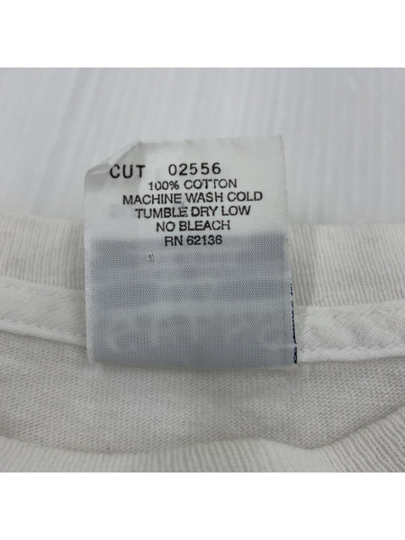 90s GUESS USA製 フォトTシャツ(M) ホワイト