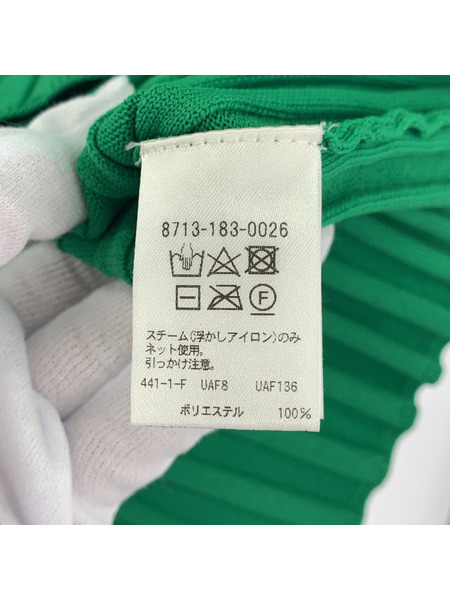 長袖Tシャツ・カットソー AEWEN MATOPH バックオープンリブニット/グリーン
