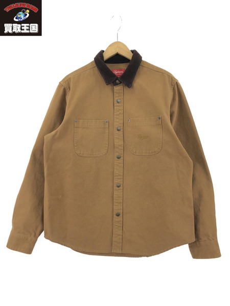 Supreme script canvas anap shirt M 茶｜商品番号：2100204727616 ...