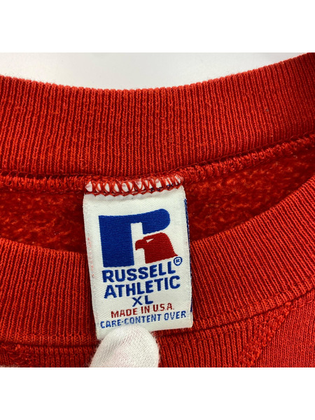 OLD・VINTAGE スウェット・トレーナー RUSSELL 90s USA製 RED XL