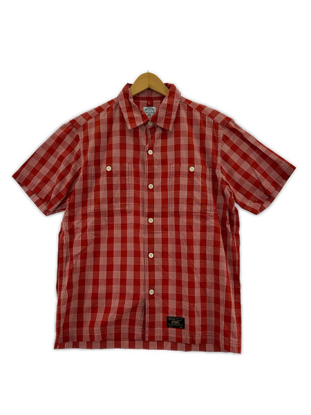 WTAPS 半袖シャツ 16SS チェック 赤（S）